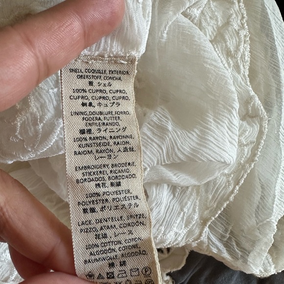 💕 Host Pick 💕 Free People White MiniBeach Dress with Floral Embroidery - Picture 7 of 8